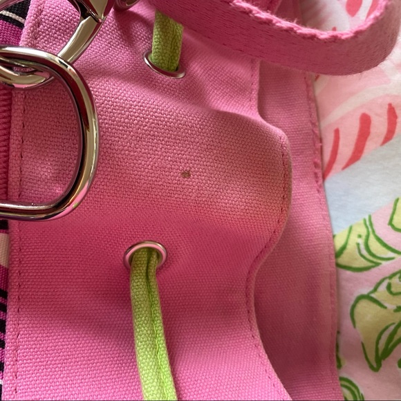 Lilly Pulitzer Del Rey Duffle Bag in Straw Market - Picture 4 of 6